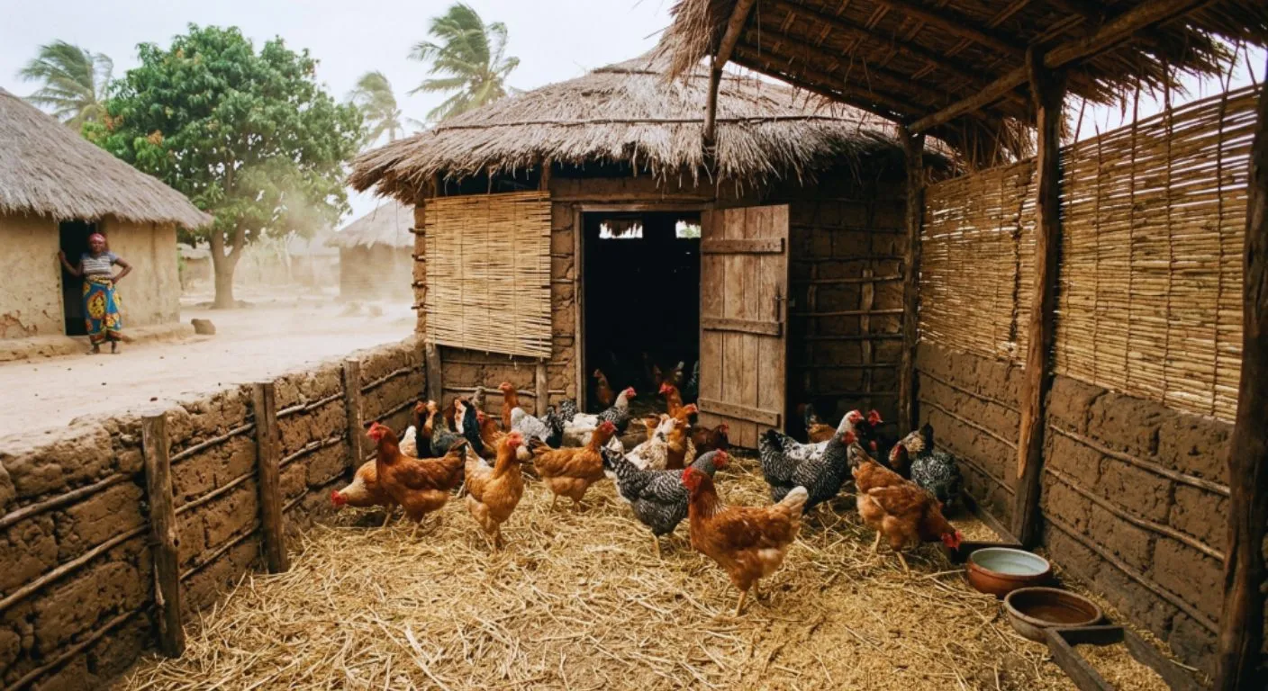 Como Evitar Morte de Galinhas no Calor Extremo do Kusi em Cabo Delgado